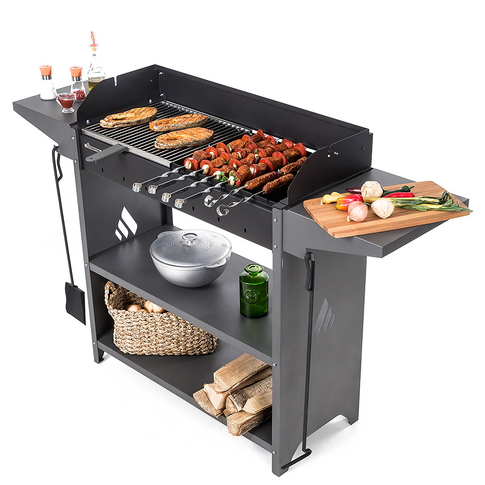 Каталог |  с крышкой Gratar Professional Optima BBQn - POBn 3001